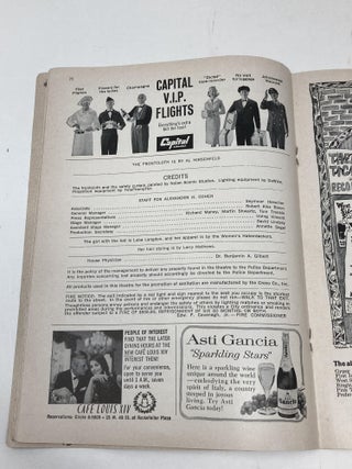 FLANDERS AND SWANN (IN OCT. 26, 1959 PLAYBILL: A WEEKLY MAGAZINE FOR THEATREGOERS (SIGNED BY BOTH MICHAEL FLANDERS AND DONALD SWANN)