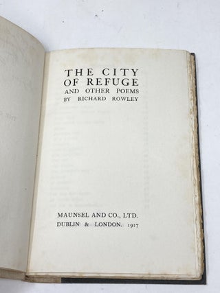 THE CITY OF REFUGE AND OTHER POEMS (ASSOCIATION COPY, SIGNED BY AND WITH A LAID-IN LETTER FROM LYNN DOYLE)