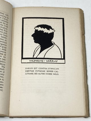 AN EARLY LITERARY CLUB : INAUGURAL ADDRESS BY PRESIDENT PAYTON SIBLEY WILD READ BEFORE THE CHICAGO LITERARY CLUB AT THE ANNUAL DINNER OCTOBER 4, 1915; Silhouette Portraits by Earl Howell Reed
