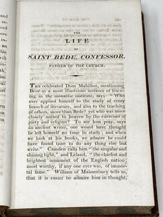 THE HISTORY OF THE PRIMITIVE CHURCH OF ENGLAND, FROM ITS ORIGIN TO THE 731. WRITTEN IN LATIN BY THE VENERABLE BEDE, PRIEST OF THAT CHURCH, A FEW YEARS BEFORE HIS DEATH. IN FIVE BOOKS. TO WHICH ARE ADDED THE LIFE OF THE SAINT, AND A REPRESENTATION OF HIS TOMB, AS IT WAS FORMERLY ERECTED TO HIS MEMORY IN DURHAM CATHEDRAL. ALSO AN APPENDIX, CONTAINING SEVERAL USEFUL NOTES, AND NECESSARY OBSERVATIONS, FROM THE WRITINGS OF STAPLETON, CRESSY, SMITH, STEVENS, &c. AND A CONTROVERSIAL INDEX