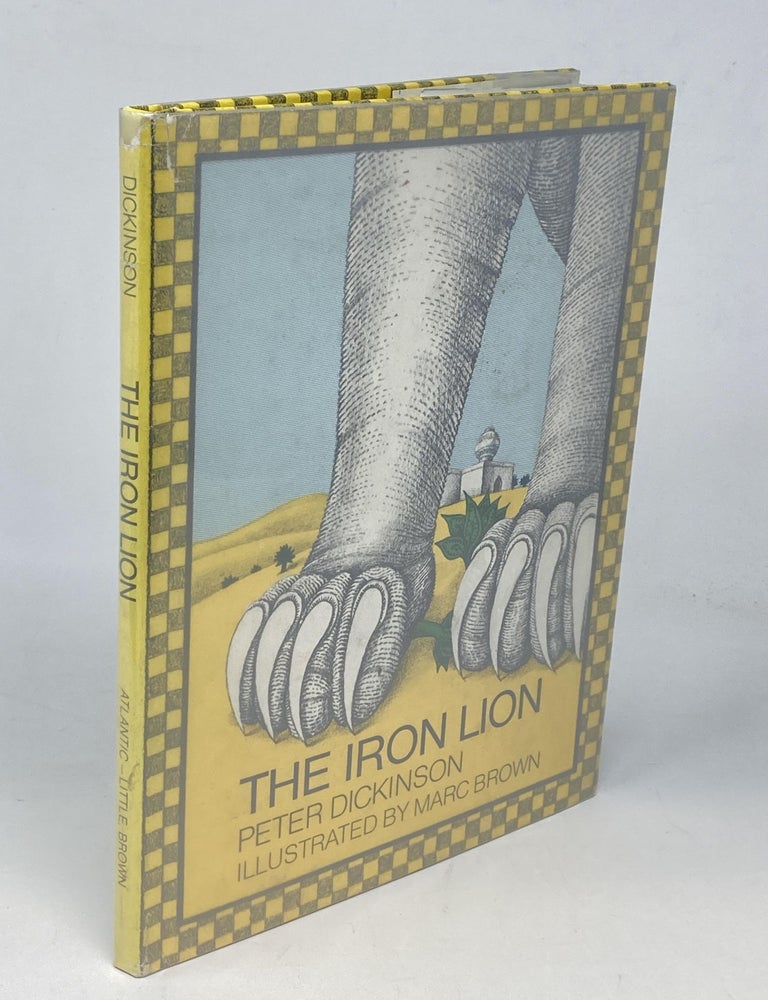 Item #88021 THE IRON LION (SIGNED BY THE ILLUSTRATOR); Illustrated by Marc Brown. Peter Dickinson.