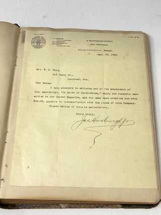 ARCHIVE OF ORIGINAL PUBLISHERS' CORRESPONDENCE WITH THE THEN YOUNG OREGON WRITER ELIZABETH LAMBERT WOOD