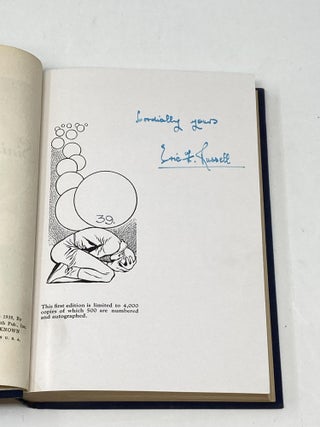 SINISTER BARRIER (SIGNED); Illustrated by Edd Cartier