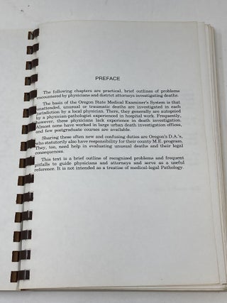 MEDICAL INVESTIGATION OF DEATHS IN OREGON
