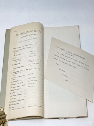 THE MAGAZINE OF TRAVEL VOLUME I, NO. 1: JANUARY 1895: "HUNTING IN THE CATTLE COUNTRY" BY HON. THEODORE ROOSEVELT