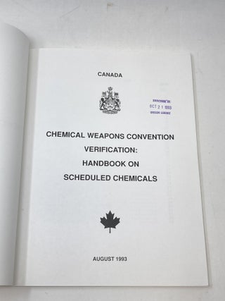 CHEMICAL WEAPONS CONVENTION VERIFICATION: HANDBOOK ON SCHEDULED CHEMICALS