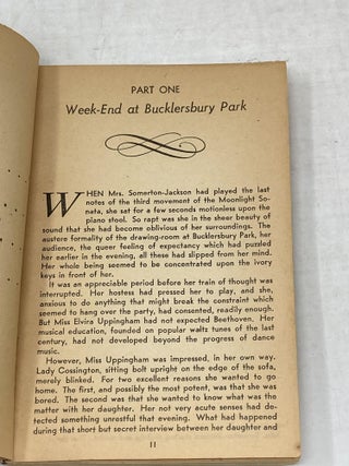 POISON FOR ONE : "A DR. PRIESTLEY MYSTERY"