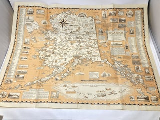 Item #88162 A PICTORIAL MAP OF ALASKA THE 49TH STATE. Ernest Dudley Chase