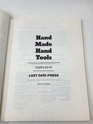 HAND MADE HAND TOOLS