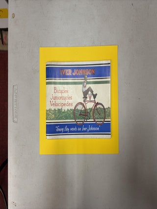 Item #88216 IVER JOHNSON BICYCLES JUNIORCYCLES VELOCIPEDES. J. Lovell Johnson, President