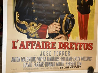 L'AFFAIR DREYFUS (HUGE 1958 MOVIE POSTER)