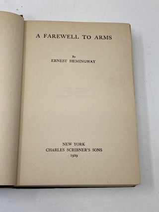 A FAREWELL TO ARMS