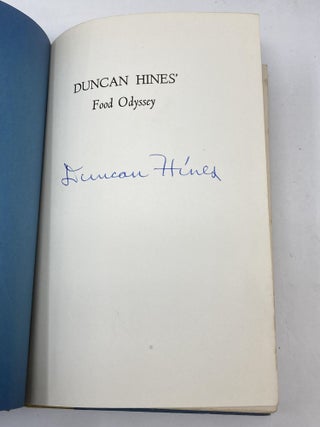 FOOD ODYSSEY (SIGNED); Foreward by Roy H. Park