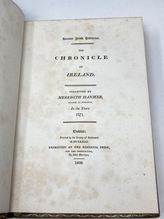 ANCIENT IRISH HISTORIES : THE WORKS OF SPENCER, CAMPION, HANMER, AND MARLEBURROUGH : IN TWO VOLUMES