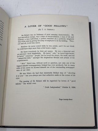 IN MEMORIUM : SIR ROBERT BAIRD