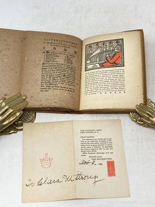 THE PHILISTINE: A PERIODICAL OF PROTEST (ROYCROFTERS) DEC. 1899 TO MAY 1900 (with laid in note in Elbert Hubbard's hand)