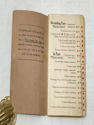 PARIS FOR ENGLISHMEN AND FOR AMERICANS, A CONVENIENT AND USEFUL GUIDE OFFERED BY THE GRAND MAGASINS AUX GALERIES LAFAYETTE