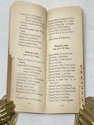 PARIS FOR ENGLISHMEN AND FOR AMERICANS, A CONVENIENT AND USEFUL GUIDE OFFERED BY THE GRAND MAGASINS AUX GALERIES LAFAYETTE