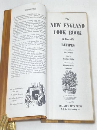 THE NEW ENGLAND COOK BOOK OF FINE OLD RECIPES (IN CUSTOM WOODEN BOARDS)