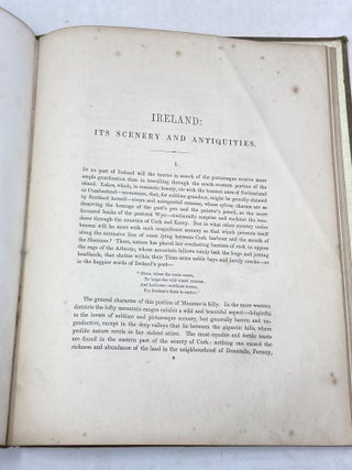 THE SCENERY AND ANTIQUITIES OF IRELAND. ILLUSTRATED IN ONE HUNDRED AND TWENTY ENGRAVINGS, FROM DRAWINGS BY W.H. BARTLETT, WITH HISTORICAL AND DESCRIPTIVE TEXT (COMPLETE IN FIVE VOLUMES)