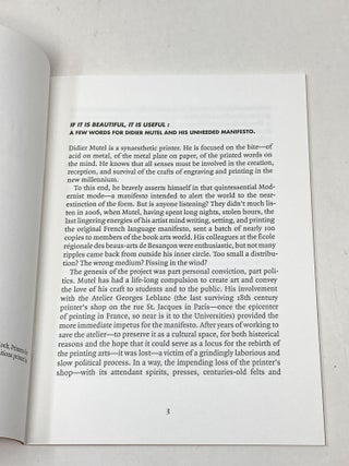 CODE (X) + 1: MANIFESTOS : MONOGRAPH SERIES 1-6