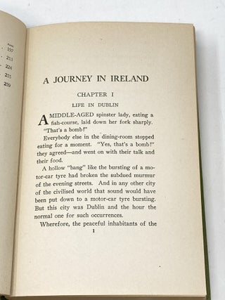 A JOURNEY IN IRELAND; (WITH AN INTRODUCTION BY MAJOR, THJE EARL WINTERTON)