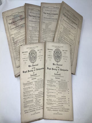 Item #88720 THE JOURNAL OF THE ROYAL SOCIETY OF ANTIQUARIES OF IRELAND (SIX ISSUES). James...