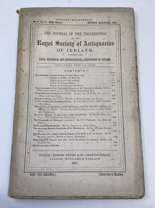 THE JOURNAL OF THE ROYAL SOCIETY OF ANTIQUARIES OF IRELAND (SIX ISSUES)