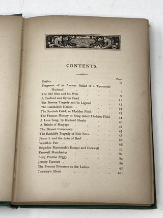 BALLADS AND SONGS OF LANCASHIRE: CHIEFLY OLDER THAN THE 19TH CENTURY