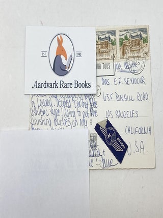 Item #88758 1960s POSTCARD FROM FROM JANE FONDA TO HER GRANDMOTHER STATING "...DECIDED I'M NOT...