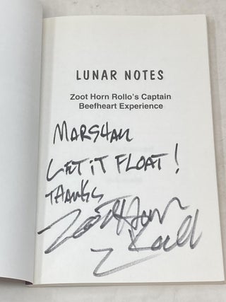 LUNAR NOTES ZOOT HORN ROLLO'S CAPTAIN BEEFHEART EXPERIENCE (SIGNED)