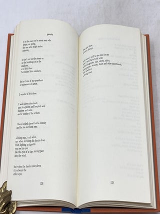 BURNING IN WATER DROWNING IN FLAME: SELECTED POEMS 1955-1973 (SIGNED)