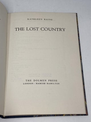 THE LOST COUNTRY (SIGNED)
