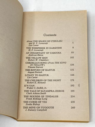 THE SPAWN OF CTHULHU; Edited, with an Introduction and Notes, by Lin Carter