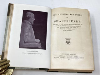 THE COMEDIES, TRAGEDIES, HISTORIES AND POEMS OF SHAKESPEARE: (3 VOLUMES); THE TEXT OF THE OXFORD EDITION PREPARED BY; W.J. CRAIG; WITH A GENERAL INTRODUCTION BY ALGERNON CHARLES SWINBURNE; INTRODUCTORY STUDIES OF THE SEVERAL PLAYS BY EDWARD DOWDEN AND A FULL GLOSSARY
