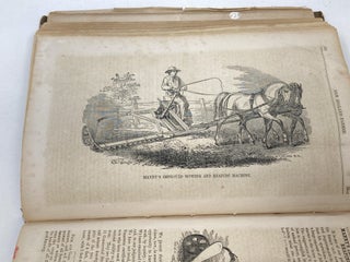 THE NEW ENGLAND FARMER; A MONTHLY JOURNAL DEVOTED TO AGRICULTURE, HORTICULTURE, AND THEIR KINDRED ARTS AND SCIENCES; EMBELLISHED AND ILLUSTRATED WITH NUMEROUS BEAUTIFUL ENGRAVINGS : VOLUME VII Laid in - Pamphlet authored by J.C. Bartlett: ADDRESS, DELIVERED BEFORE THE WORCESTER SOUTH AGRICULTURAL SOCIETY, AT STURBRIDGE, SEPT. 29TH, 1858. ALSO, THE NAMES OF THE OFFICERS OF THE SOCIETY FOR 1859, AND A LIST OF MEMBERS